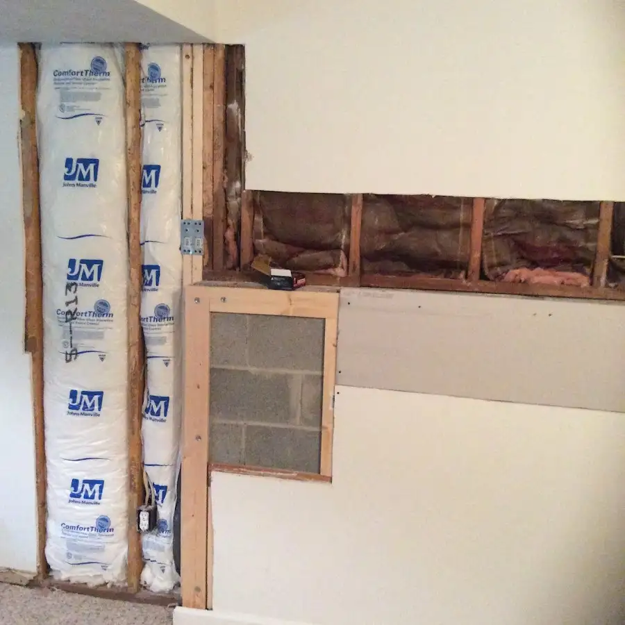 Wall insulation replacement during Contents Cleaning & Restoration in Lancaster